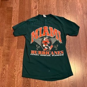 Vintage Miami Hurricanes t shirt size Large